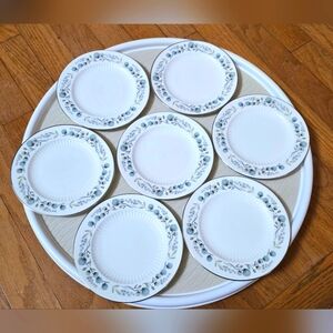 Boleyn by Wedgwood Set of 7 Bread Plates Bone China Made in England